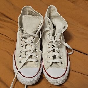 Converse White High-Top Sneakers